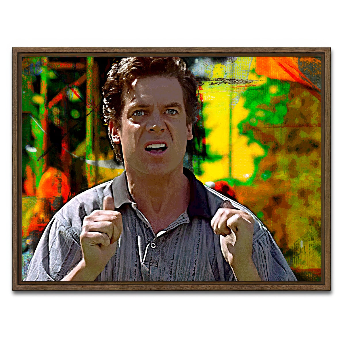 AUTO-MOCKUP WHITE | Shooter McGavin | 1 Piece | Walnut Framed Canvas | group=4x3
