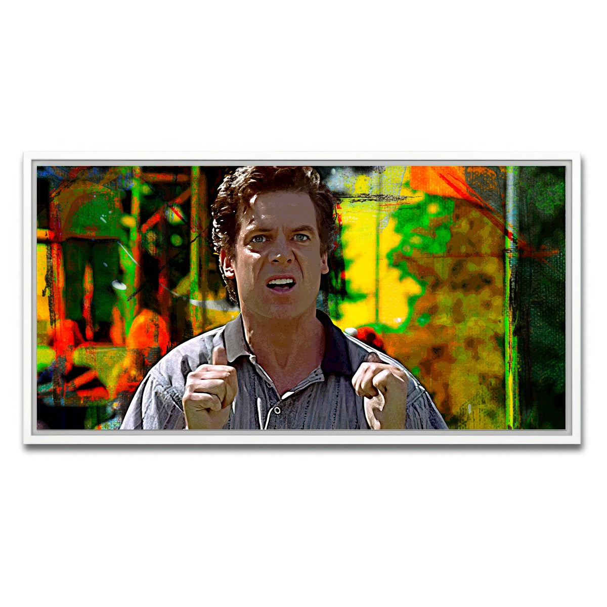 AUTO-MOCKUP WHITE | Shooter McGavin | 1 Piece | White Framed Canvas | group=2x1