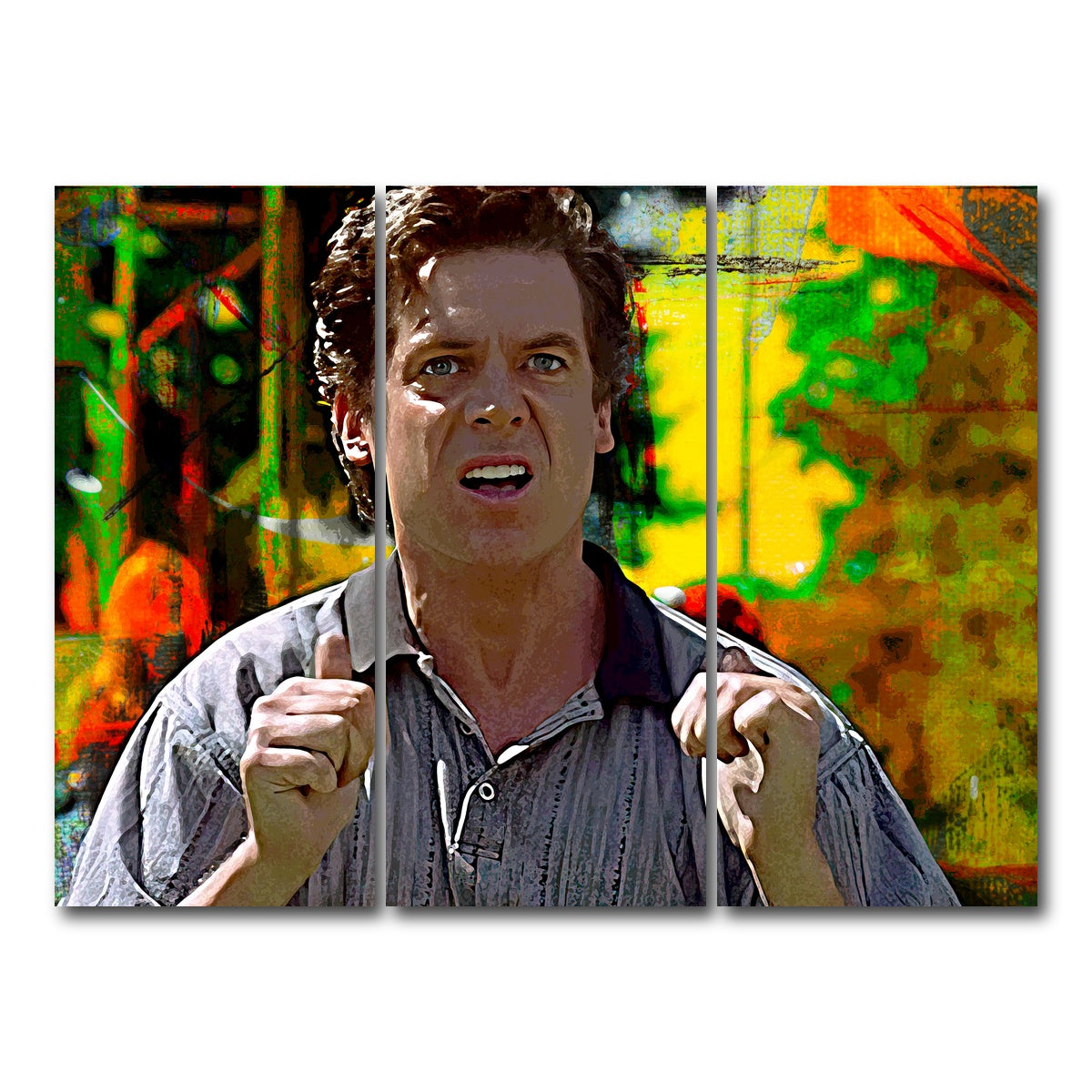 AUTO-MOCKUP WHITE | Shooter McGavin | 3 Piece | Gallery Wrap Canvas | group=8x18