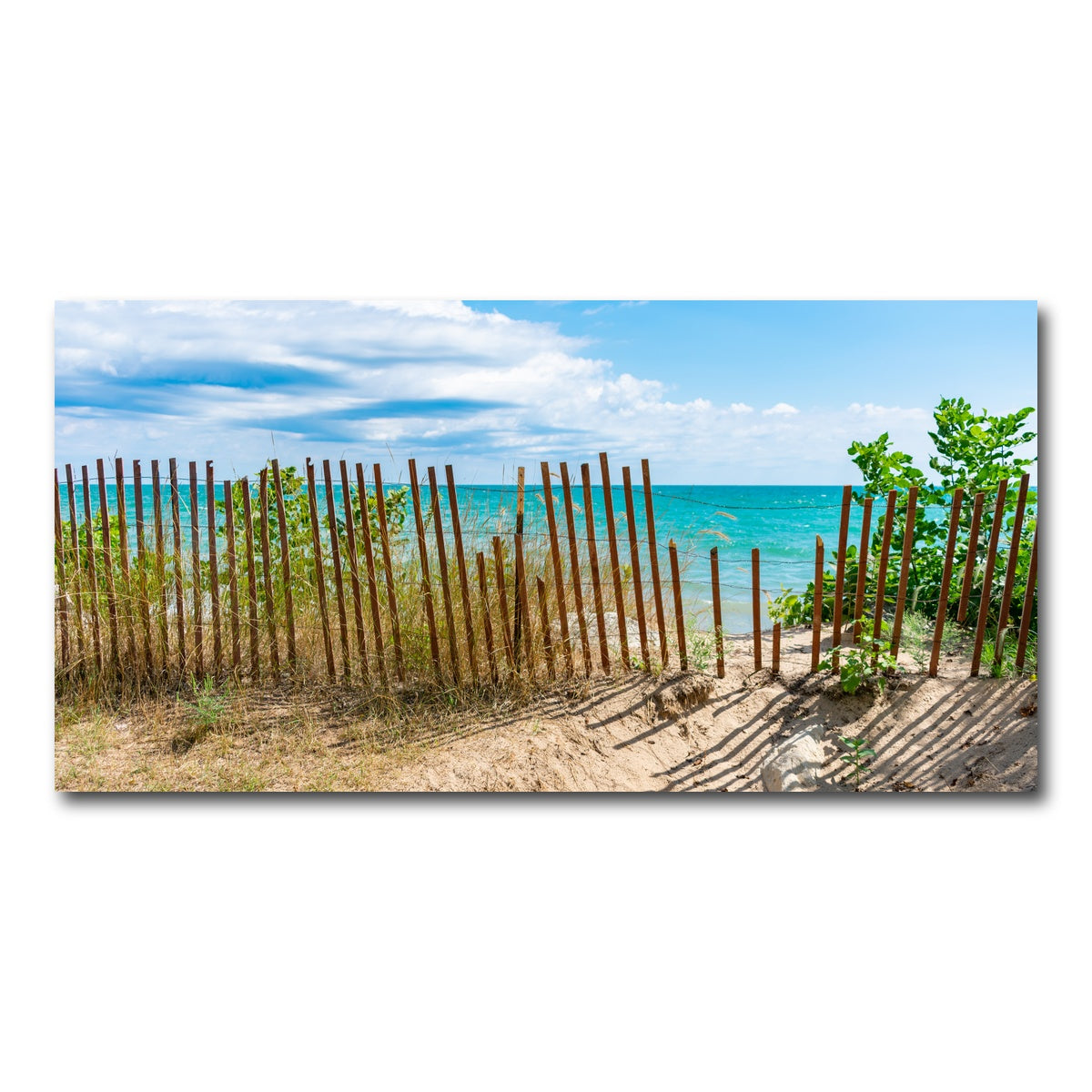 AUTO-MOCKUP WHITE | Shoreline with Fence in Evanston | 1 Piece | Gallery Wrap Canvas | group=2x1