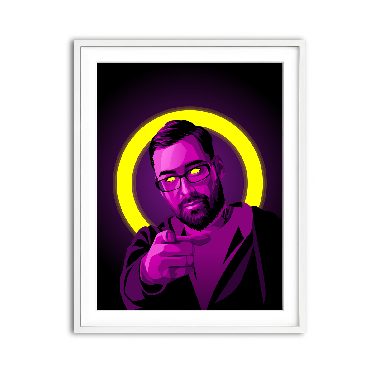 Framed Print 3x4 White