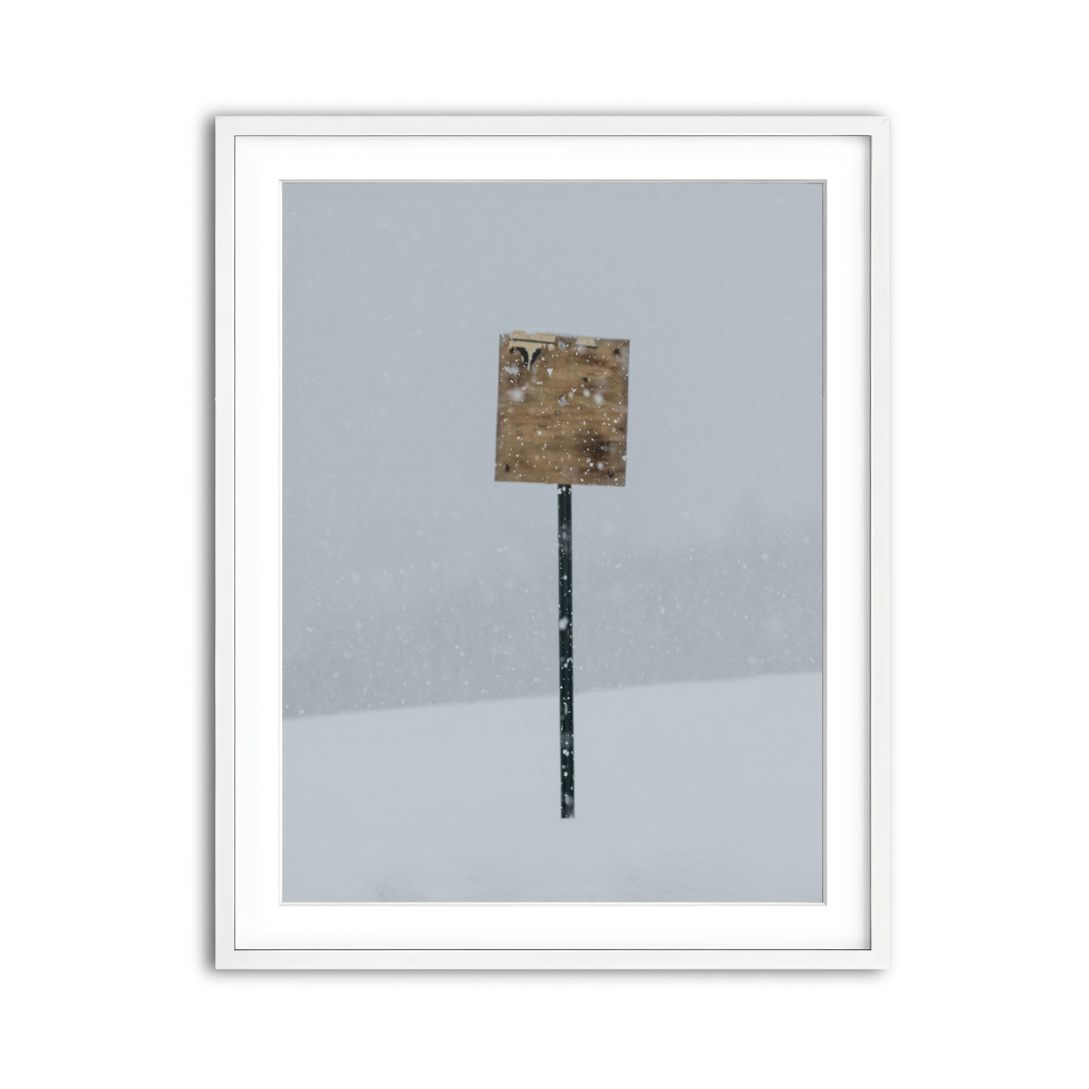 Framed Print 3x4 White