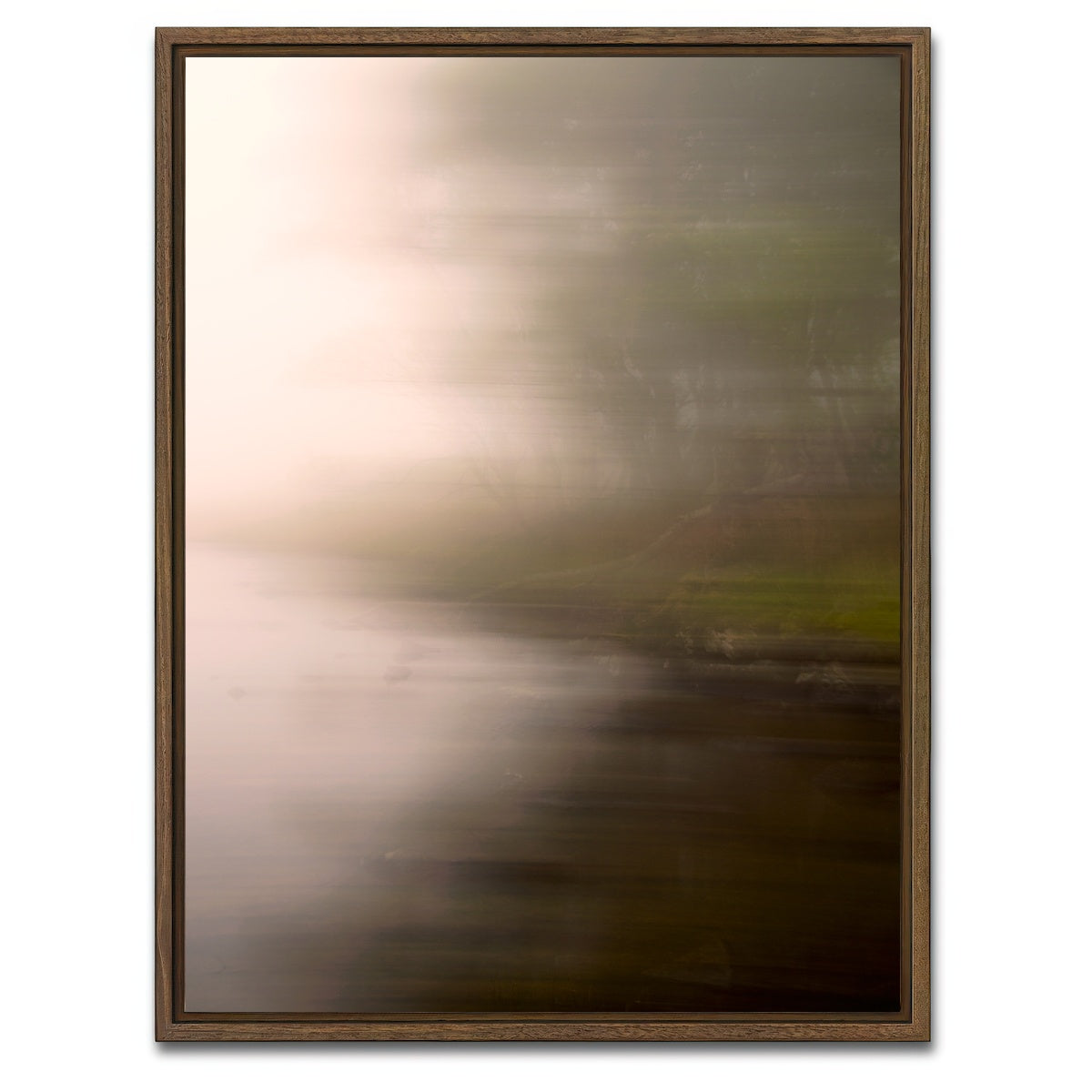 AUTO-MOCKUP WHITE | Silhouette in the Fog | 1 Piece | Walnut Framed Canvas | group=3x4