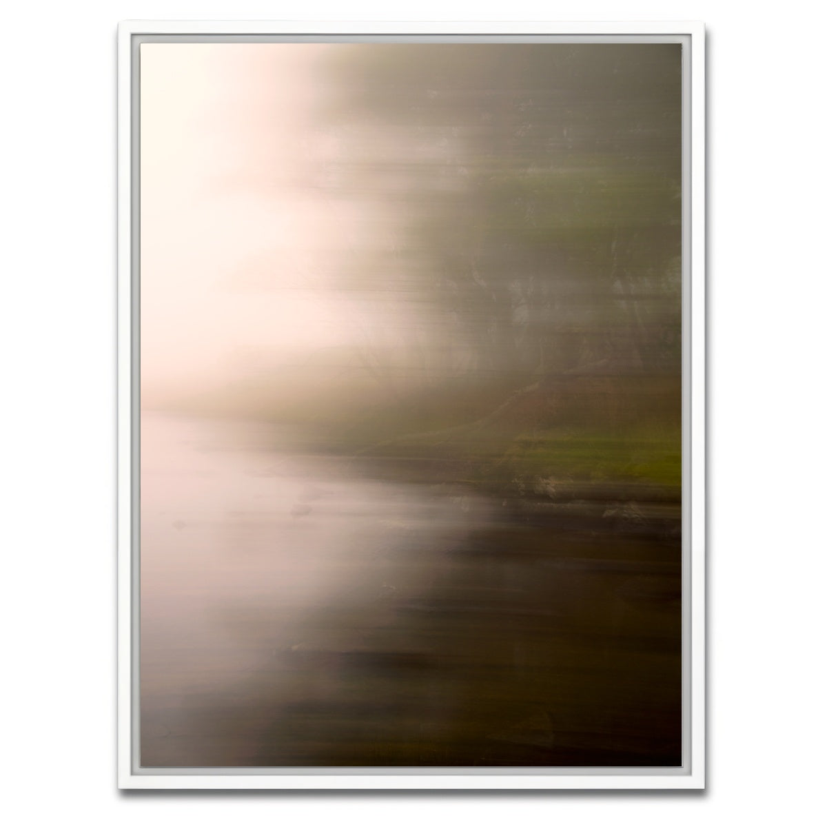 AUTO-MOCKUP WHITE | Silhouette in the Fog | 1 Piece | White Framed Canvas | group=3x4