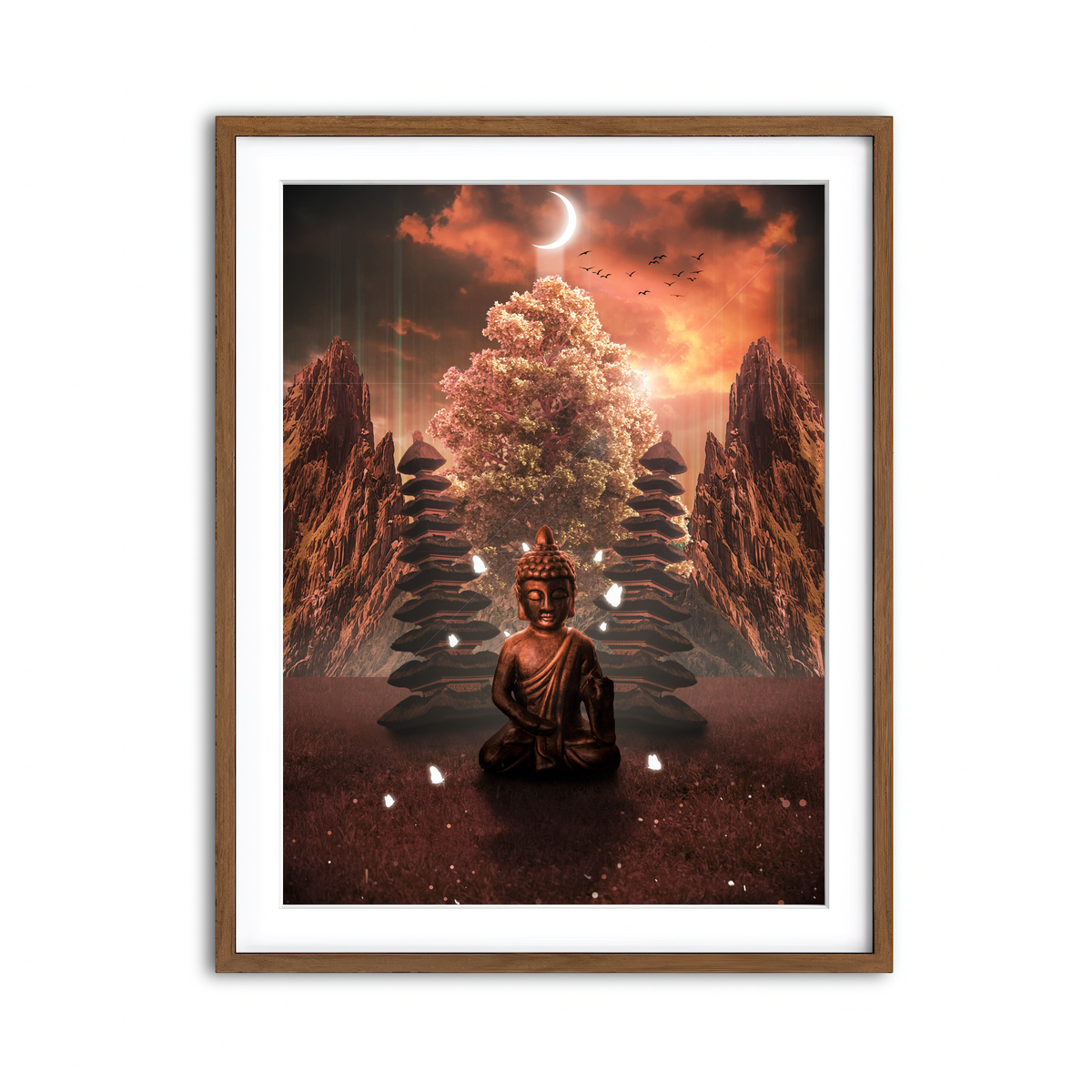 Framed Print 3x4 Walnut