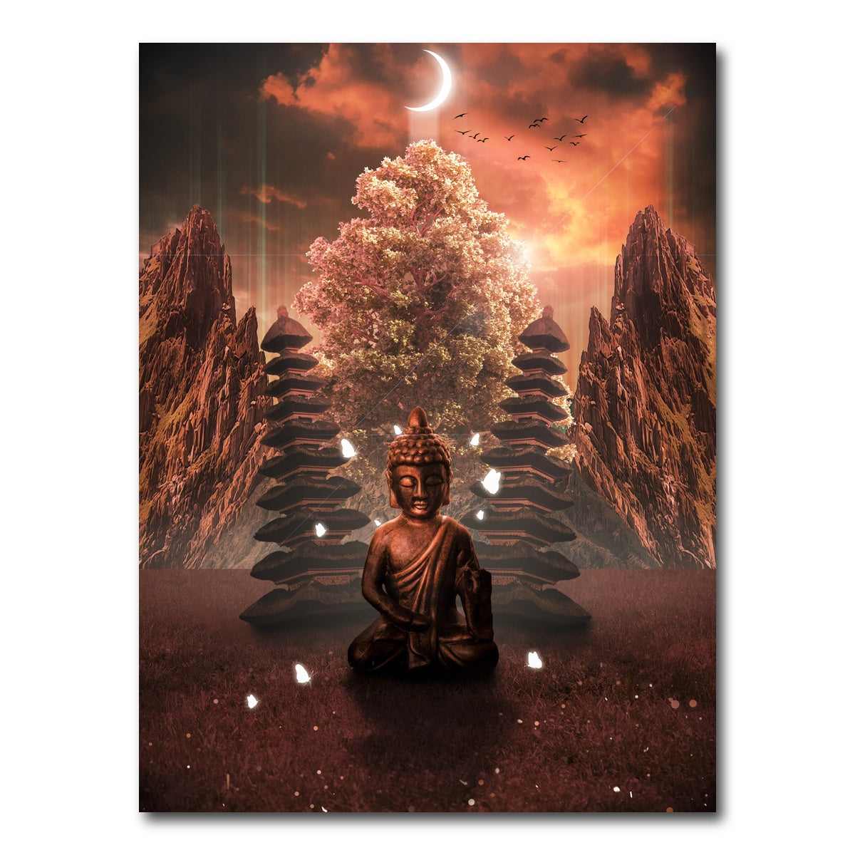 AUTO-MOCKUP WHITE | Sin Buddha | 1 Piece | Gallery Wrap Canvas | group=3x4