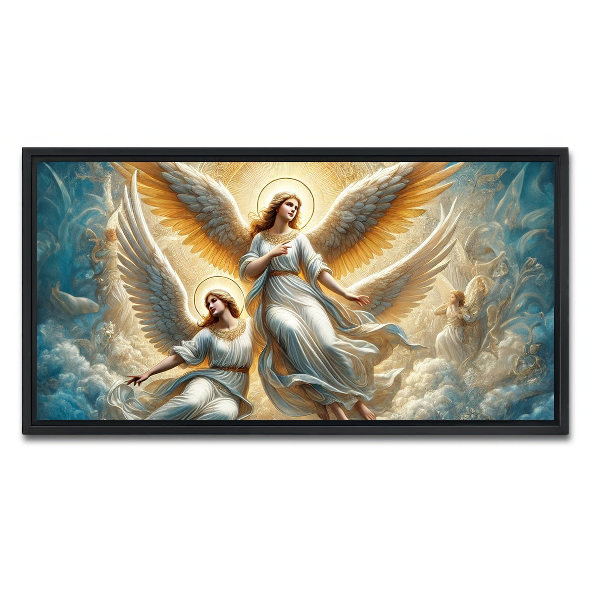AUTO-MOCKUP WHITE | Singing Angels | 1 Piece | Black Framed Canvas | group=2x1