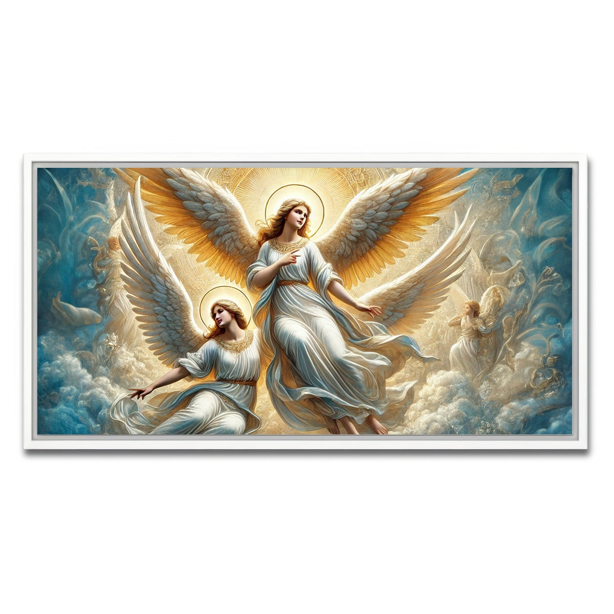 AUTO-MOCKUP WHITE | Singing Angels | 1 Piece | White Framed Canvas | group=2x1