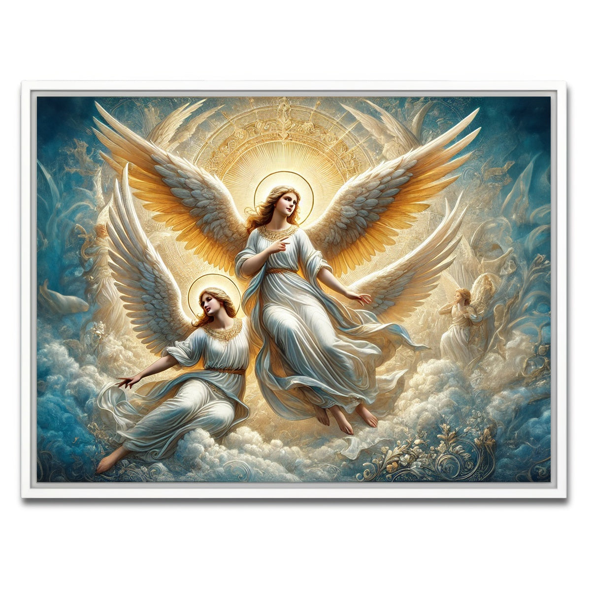AUTO-MOCKUP WHITE | Singing Angels | 1 Piece | White Framed Canvas | group=4x3