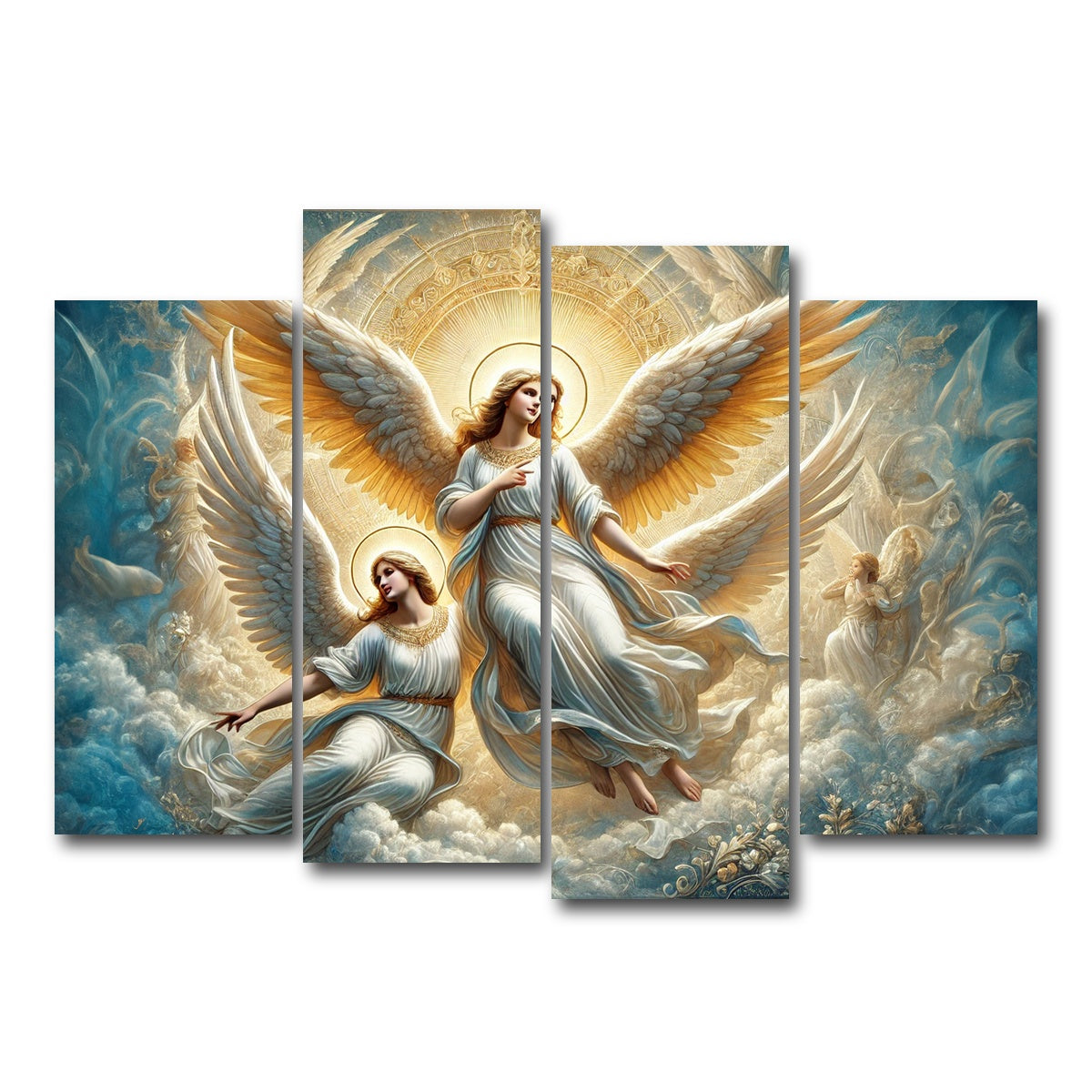 AUTO-MOCKUP WHITE | Singing Angels | 4 Piece | Gallery Wrap Canvas | group=4_normal