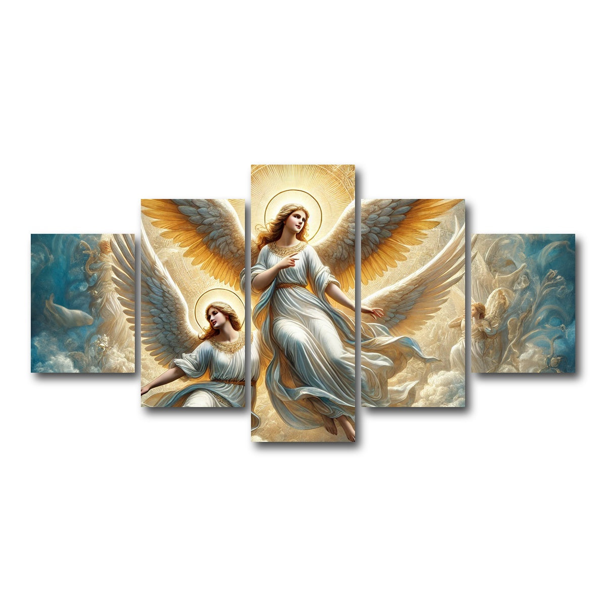 AUTO-MOCKUP WHITE | Singing Angels | 5 Piece | Gallery Wrap Canvas | group=5_short