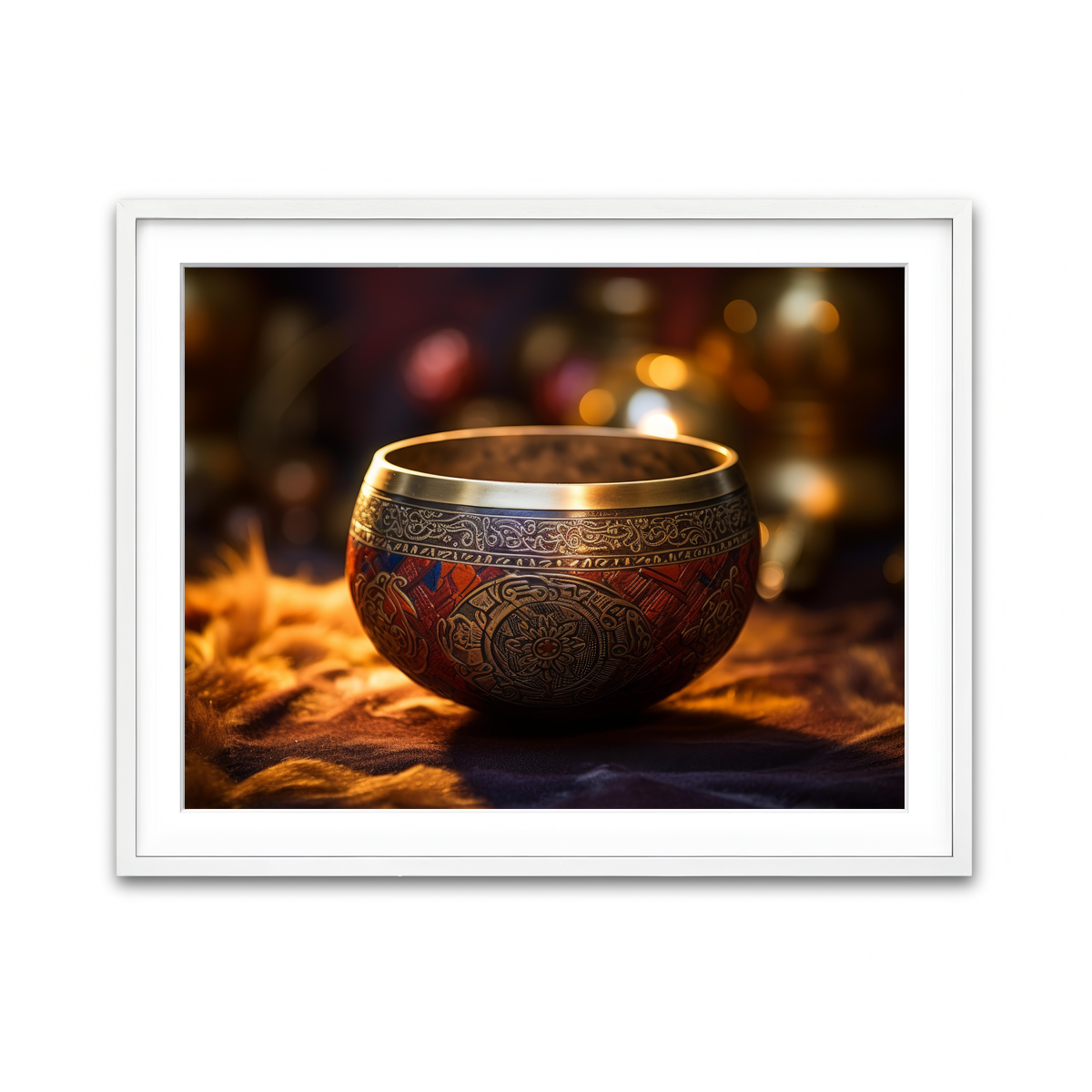 Framed Print 4x3 White