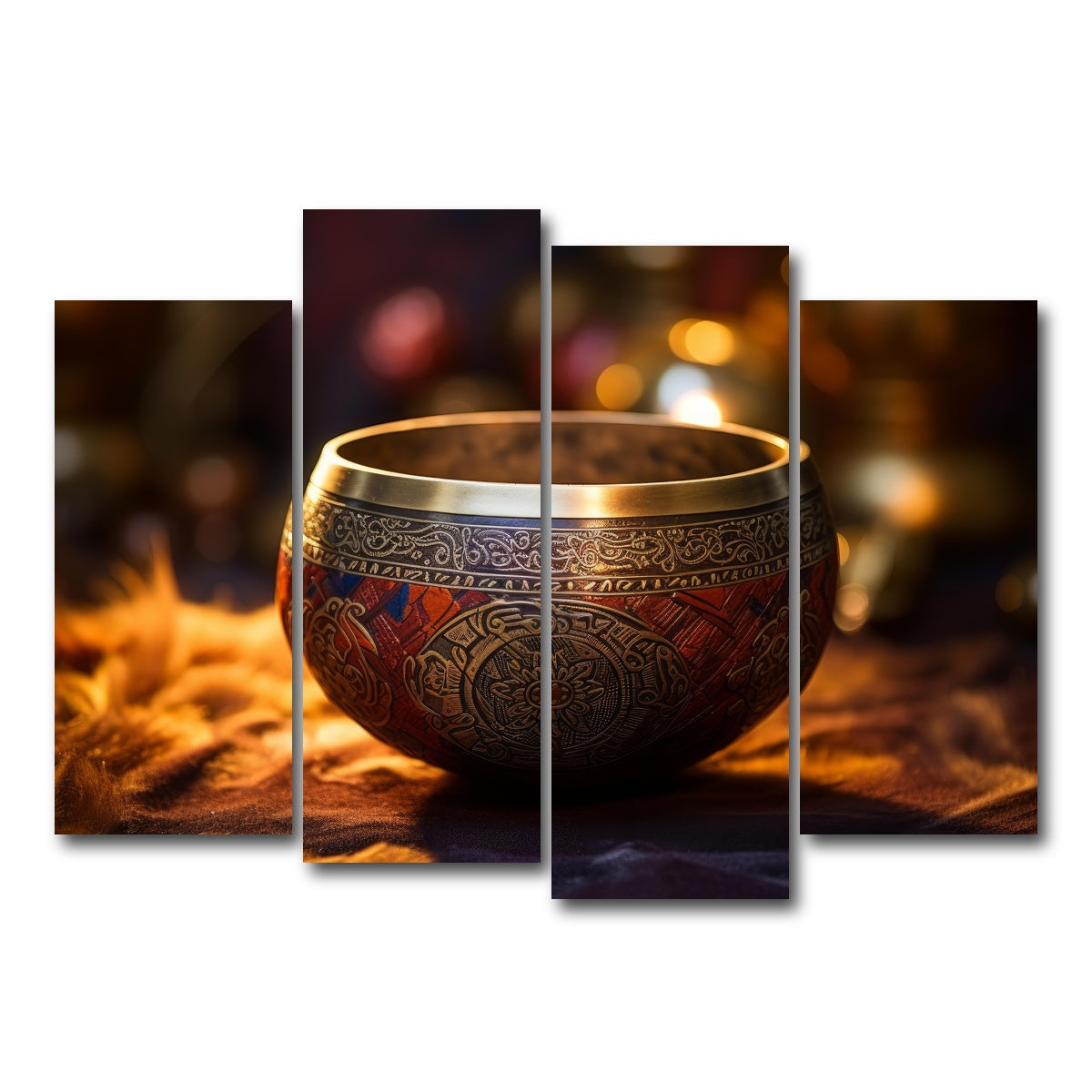 AUTO-MOCKUP WHITE | Singing bowl | 4 Piece | Gallery Wrap Canvas | group=4_normal