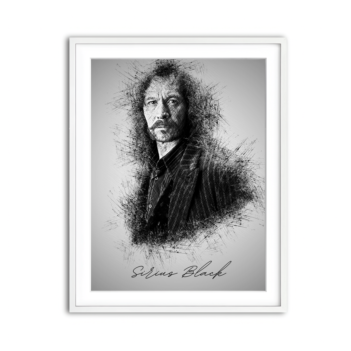 Framed Print 3x4 White