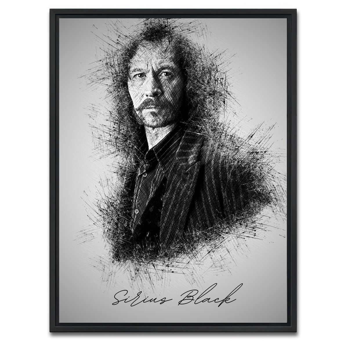 AUTO-MOCKUP WHITE | Sirius Black | 1 Piece | Black Framed Canvas | group=3x4