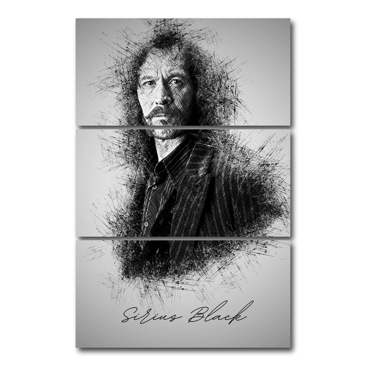 AUTO-MOCKUP WHITE | Sirius Black | 3 Piece | Gallery Wrap Canvas | group=12x24_stacked
