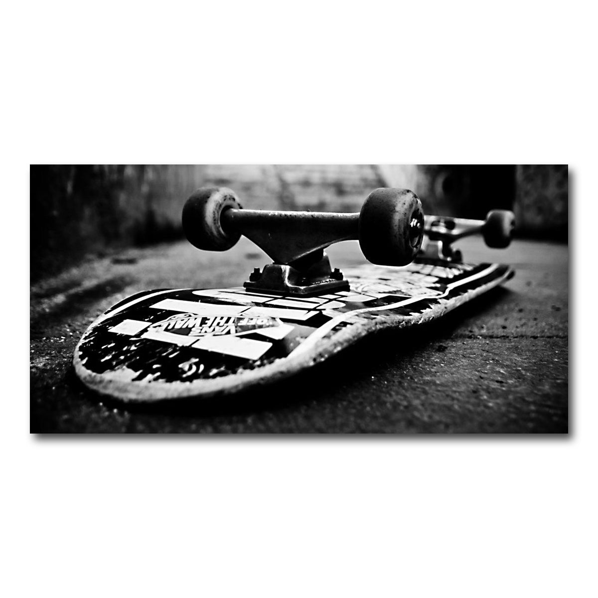AUTO-MOCKUP WHITE | Skateboard | 1 Piece | Gallery Wrap Canvas | group=2x1