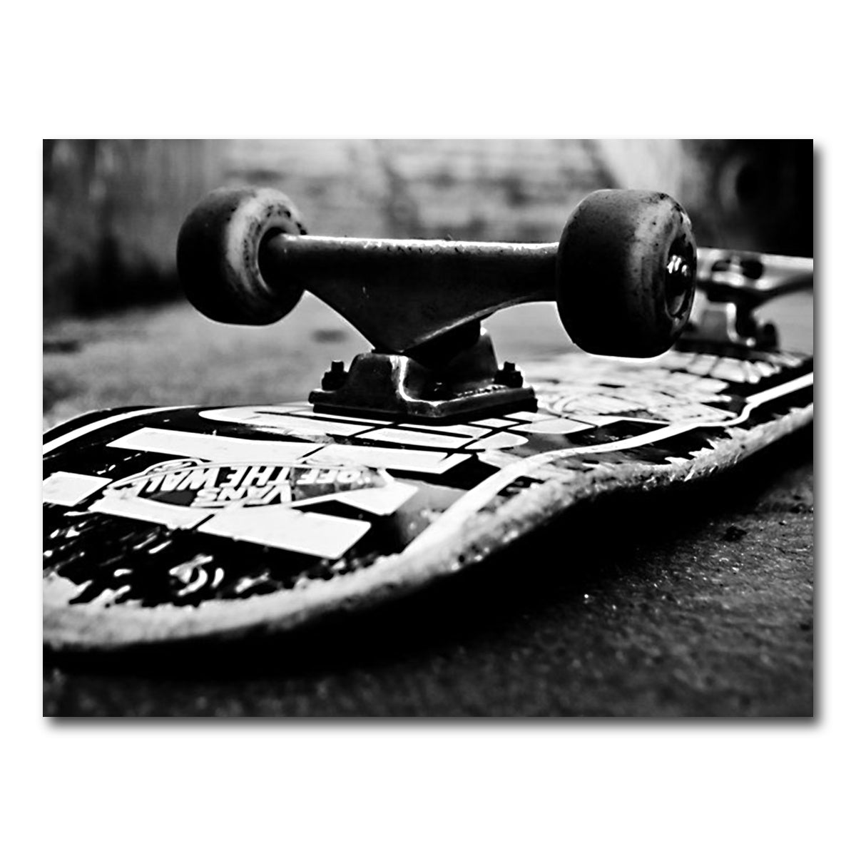AUTO-MOCKUP WHITE | Skateboard | 1 Piece | Gallery Wrap Canvas | group=4x3