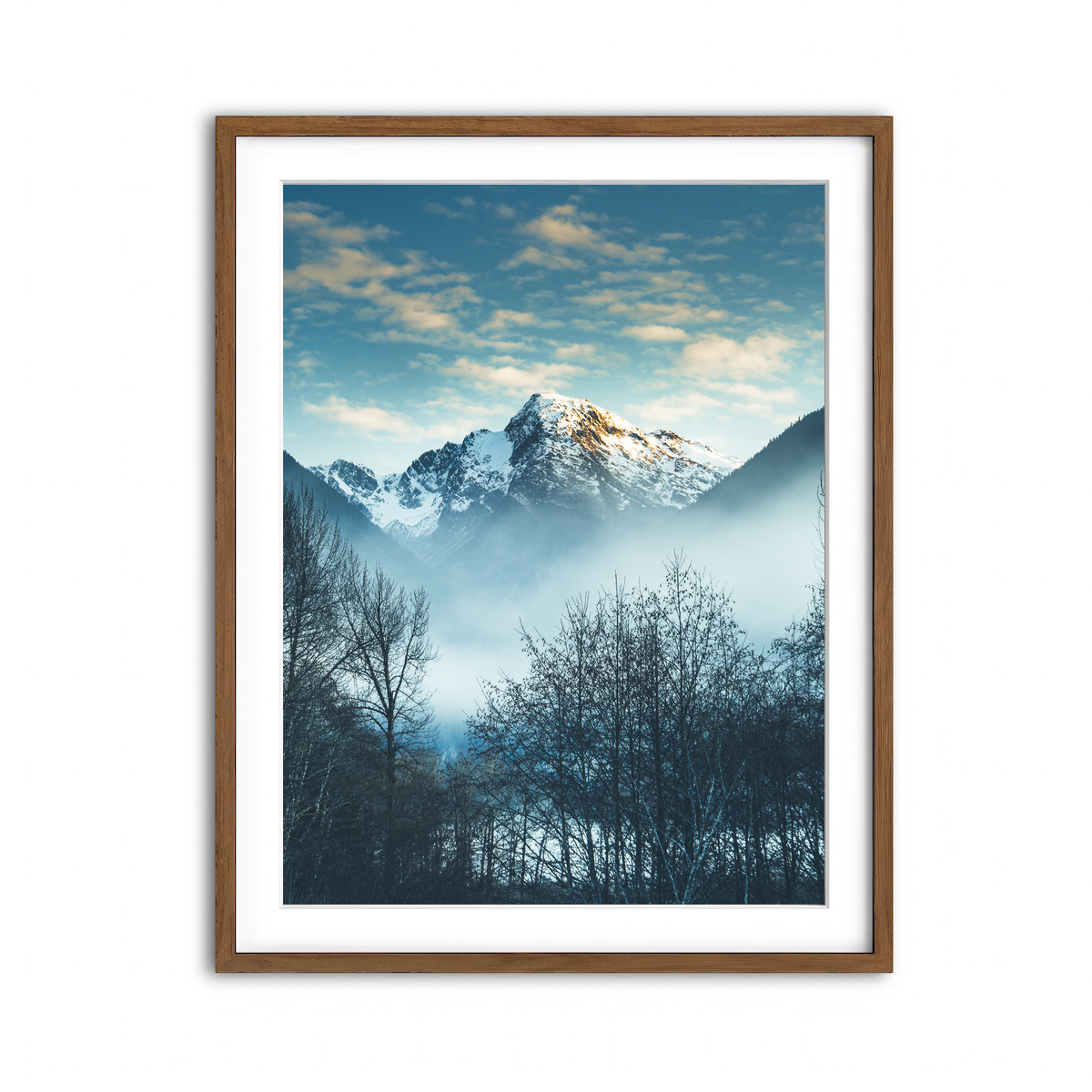 Framed Print 3x4 Walnut