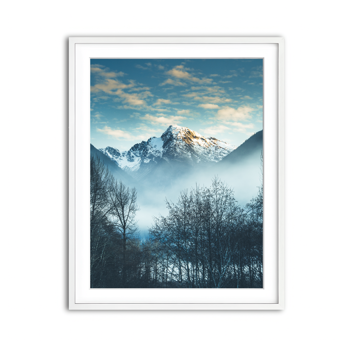 Framed Print 3x4 White