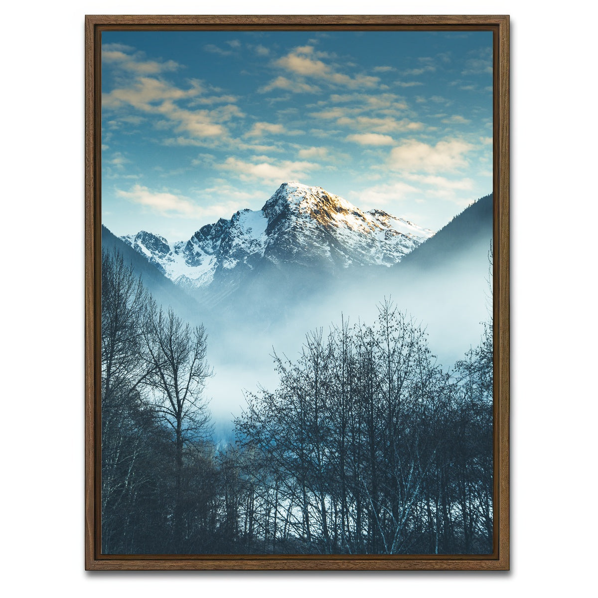 AUTO-MOCKUP WHITE | Skeena River | 1 Piece | Walnut Framed Canvas | group=3x4