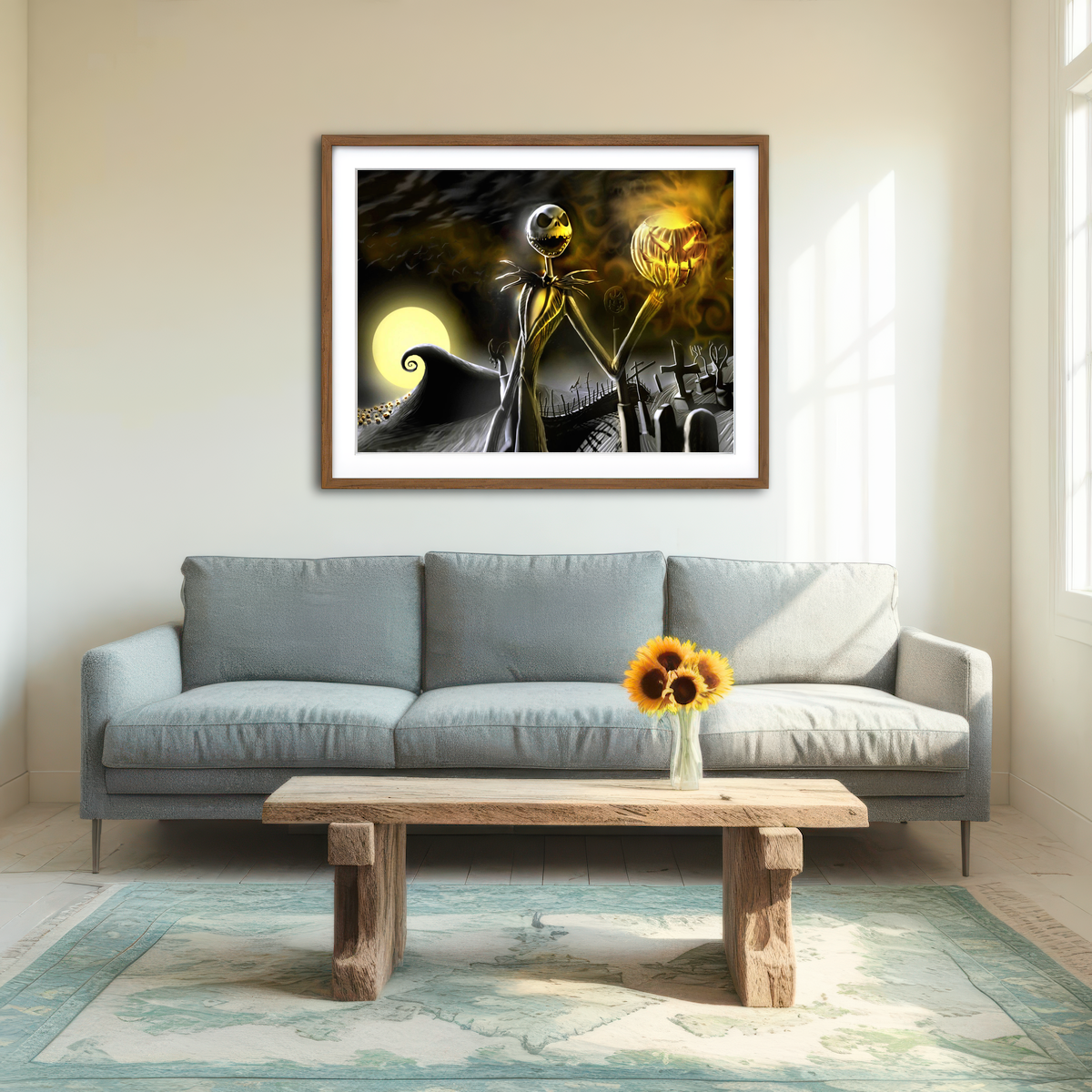 AUTO-MOCKUP ROOM | Skellington Wall Art