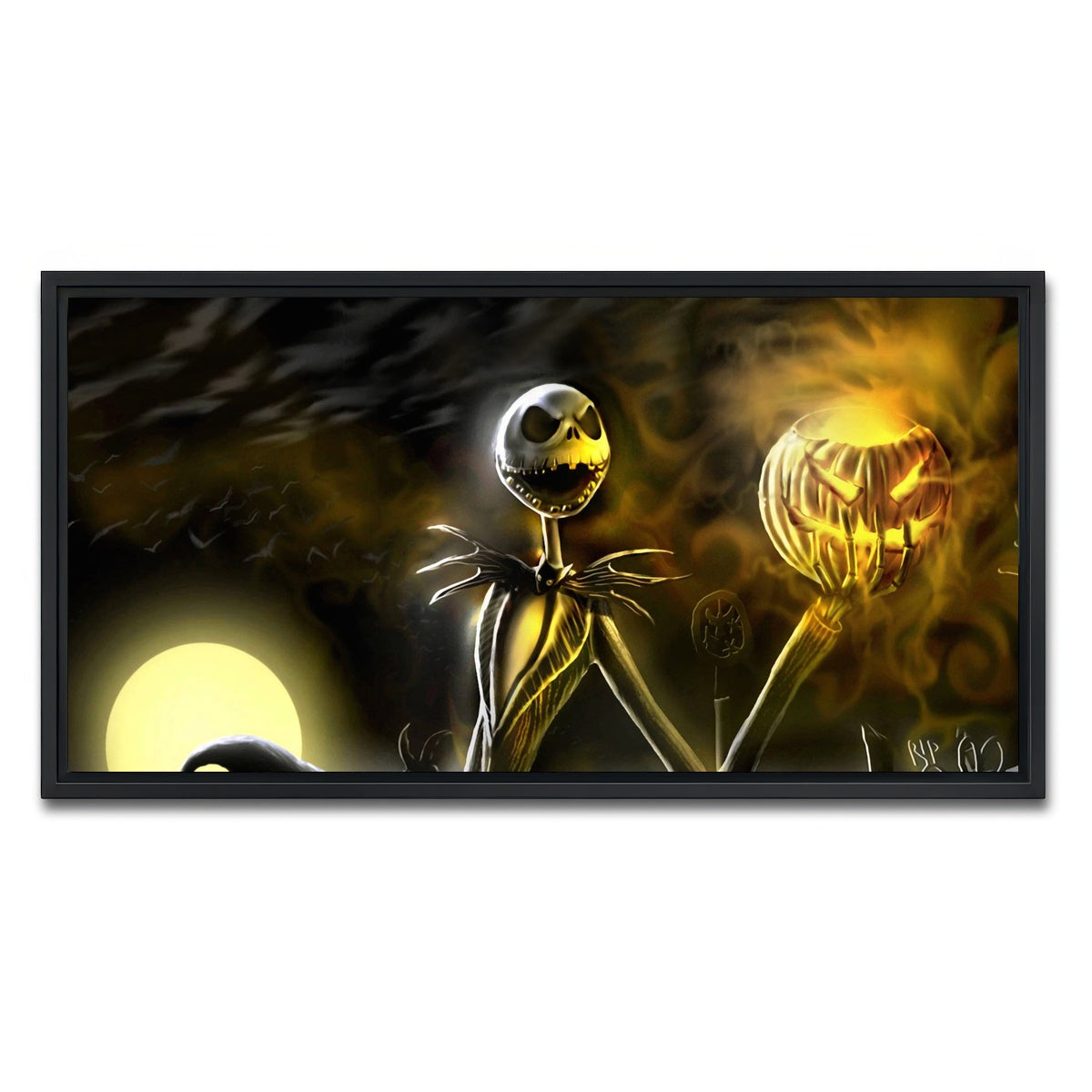 AUTO-MOCKUP WHITE | Skellington | 1 Piece | Black Framed Canvas | group=2x1