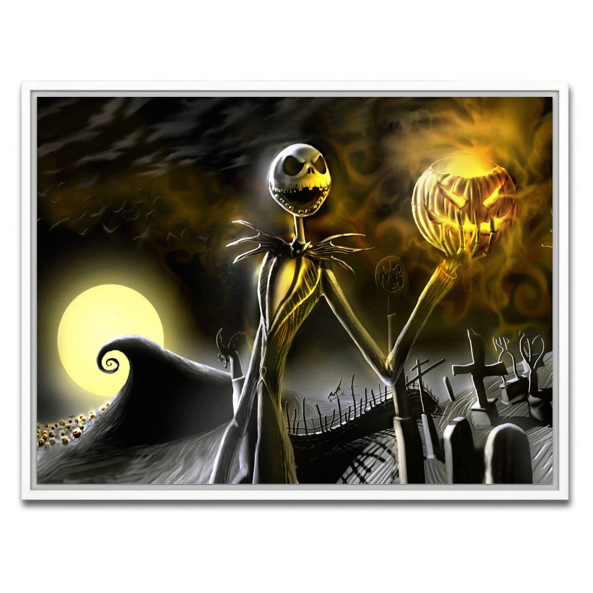 AUTO-MOCKUP WHITE | Skellington | 1 Piece | White Framed Canvas | group=4x3