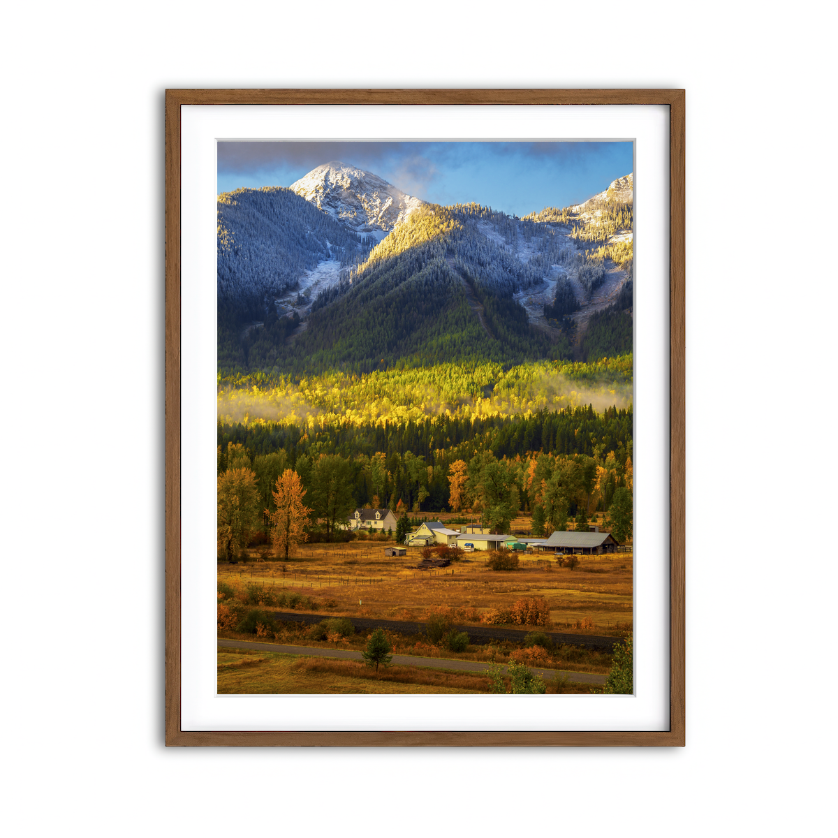Framed Print 3x4 Walnut