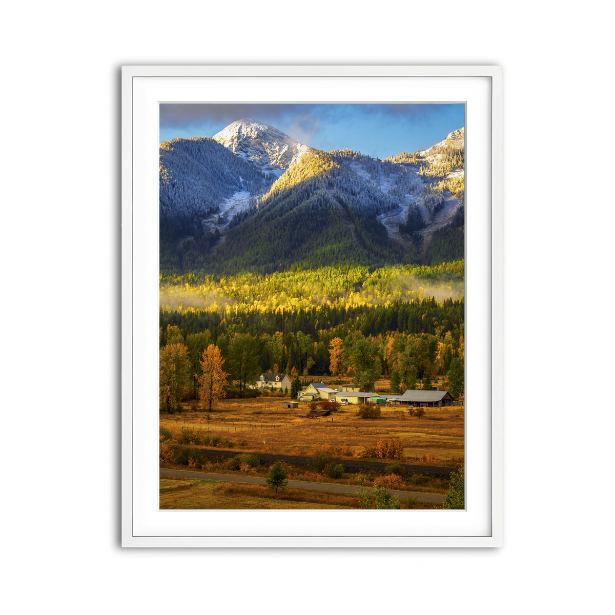 Framed Print 3x4 White