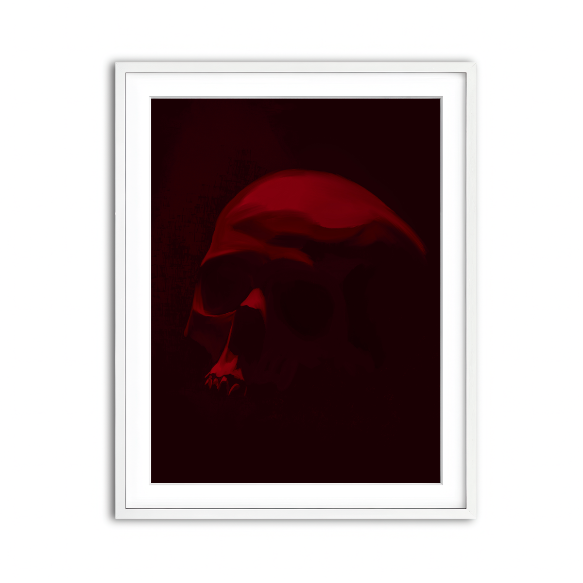 Framed Print 3x4 White