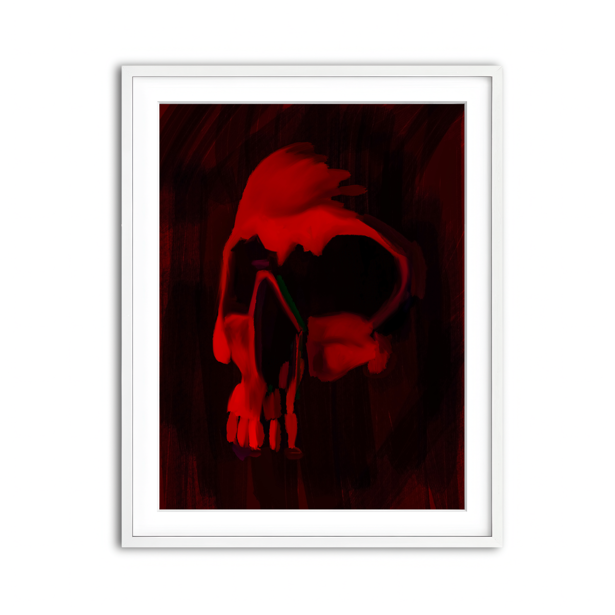 Framed Print 3x4 White