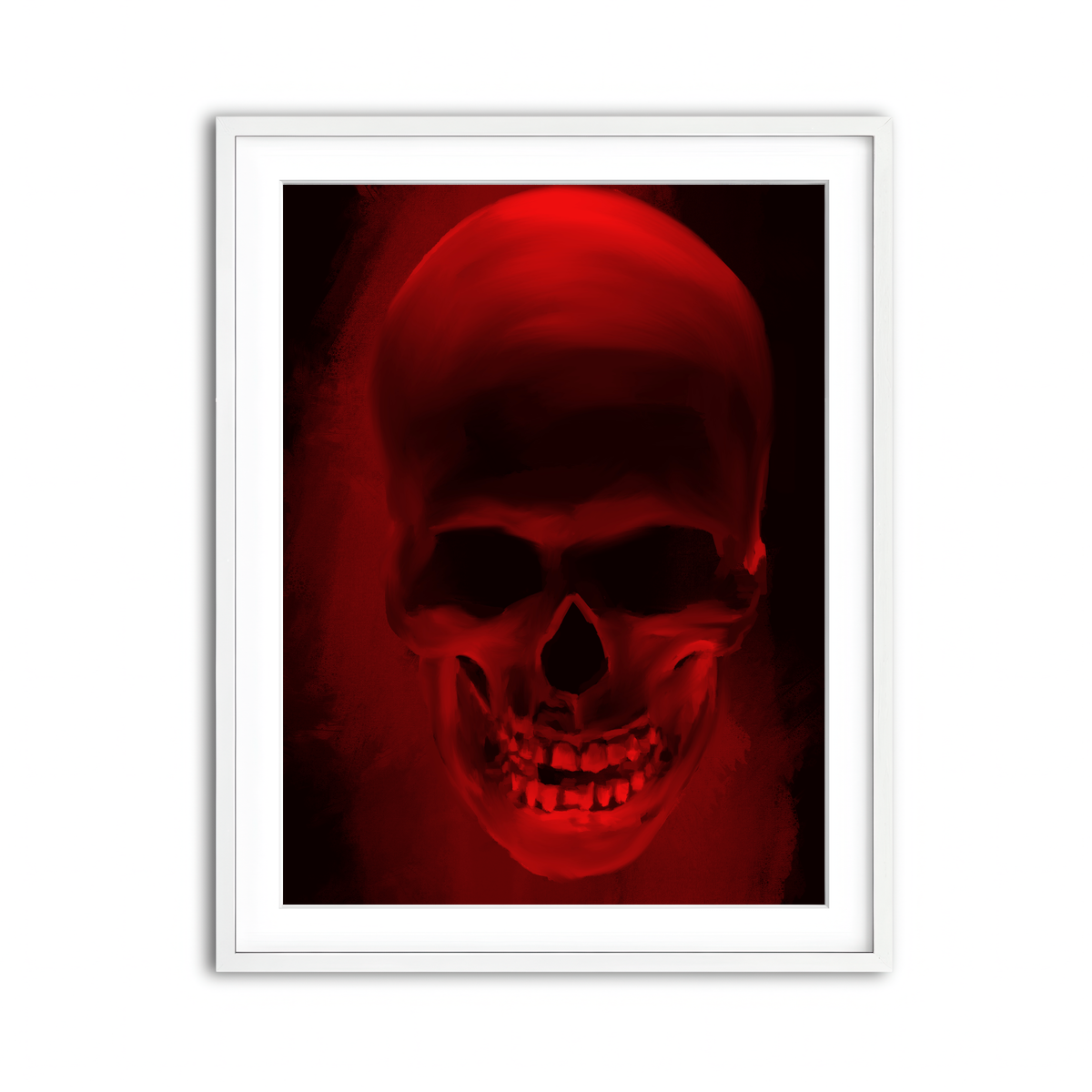 Framed Print 3x4 White