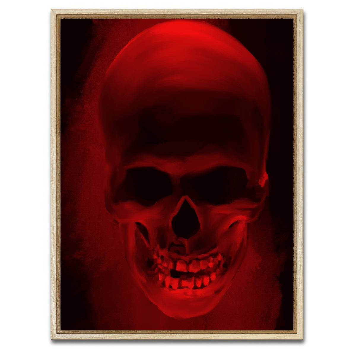 AUTO-MOCKUP WHITE | Skull Smile | 1 Piece | Natural Framed Canvas | group=3x4