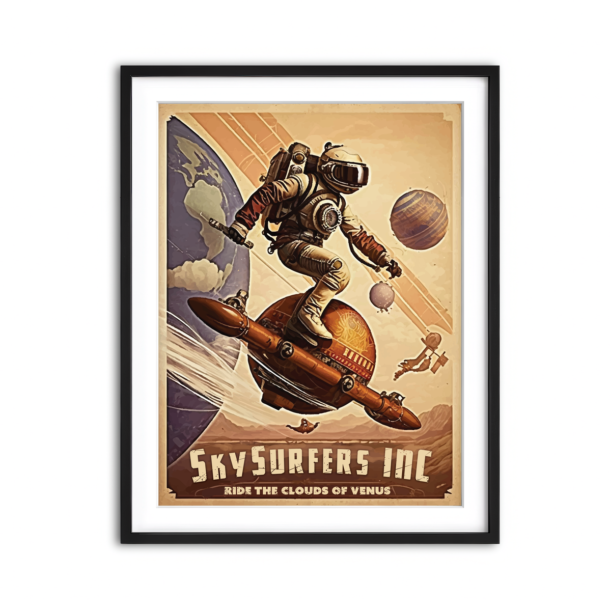 Framed Print 3x4 Black