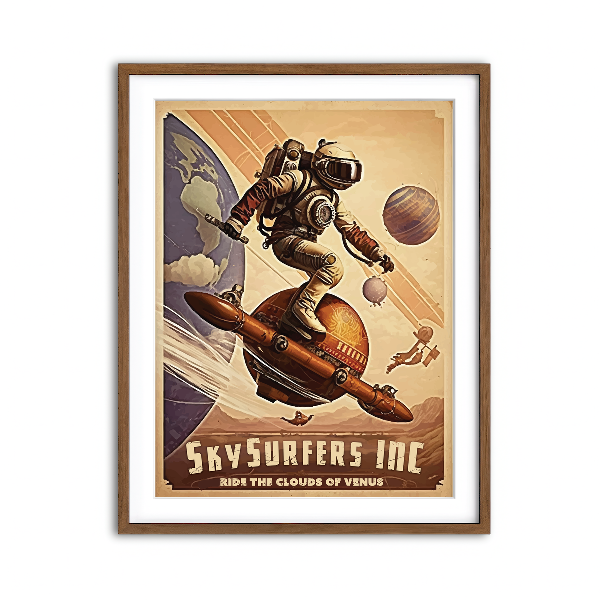 Framed Print 3x4 Walnut