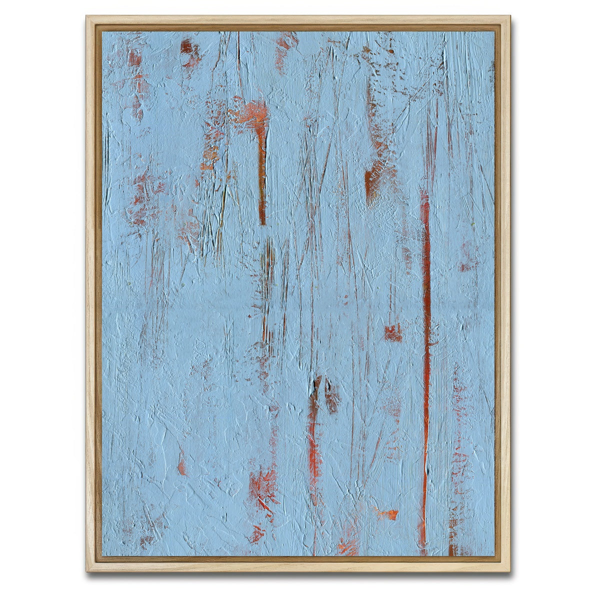 AUTO-MOCKUP WHITE | Sky Blue Red | 1 Piece | Natural Framed Canvas | group=3x4