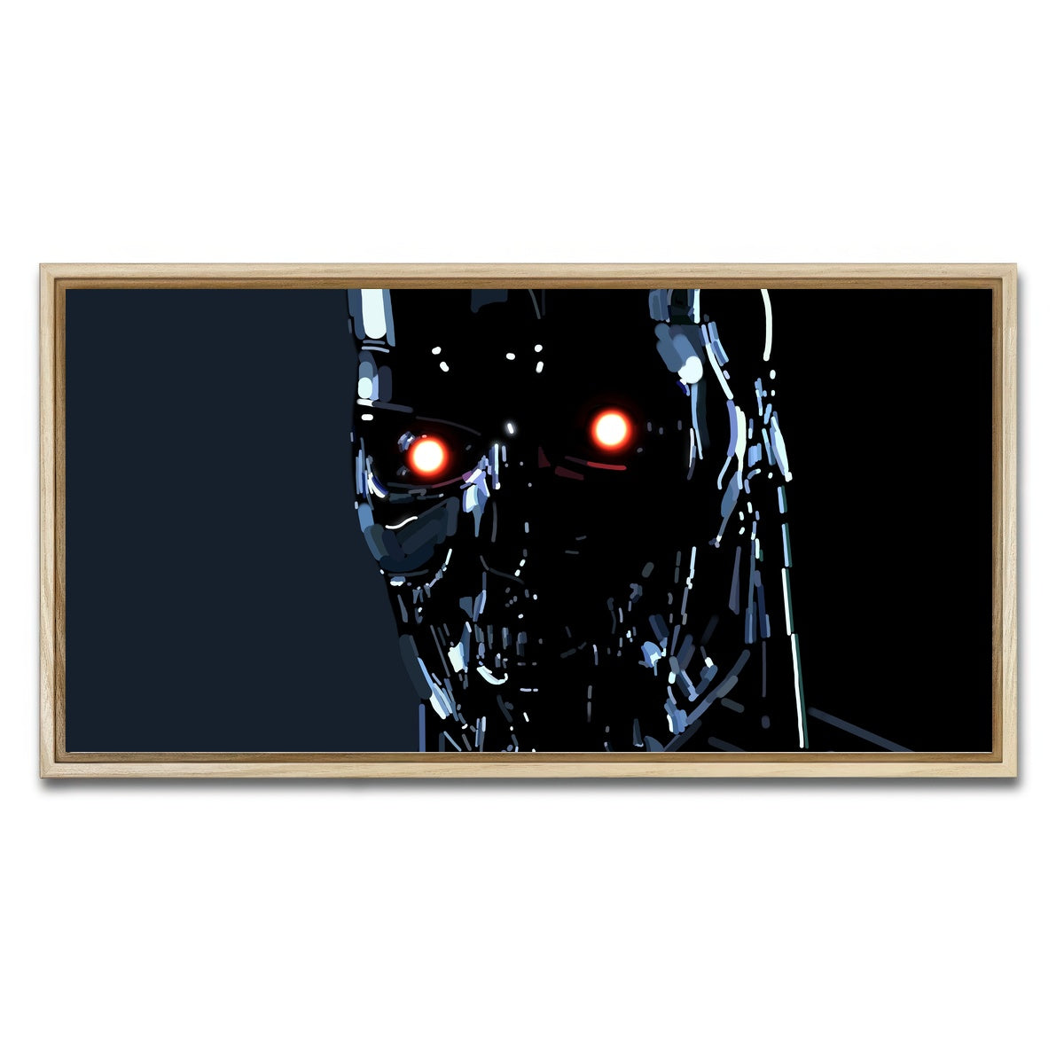 AUTO-MOCKUP WHITE | Skynet | 1 Piece | Natural Framed Canvas | group=2x1