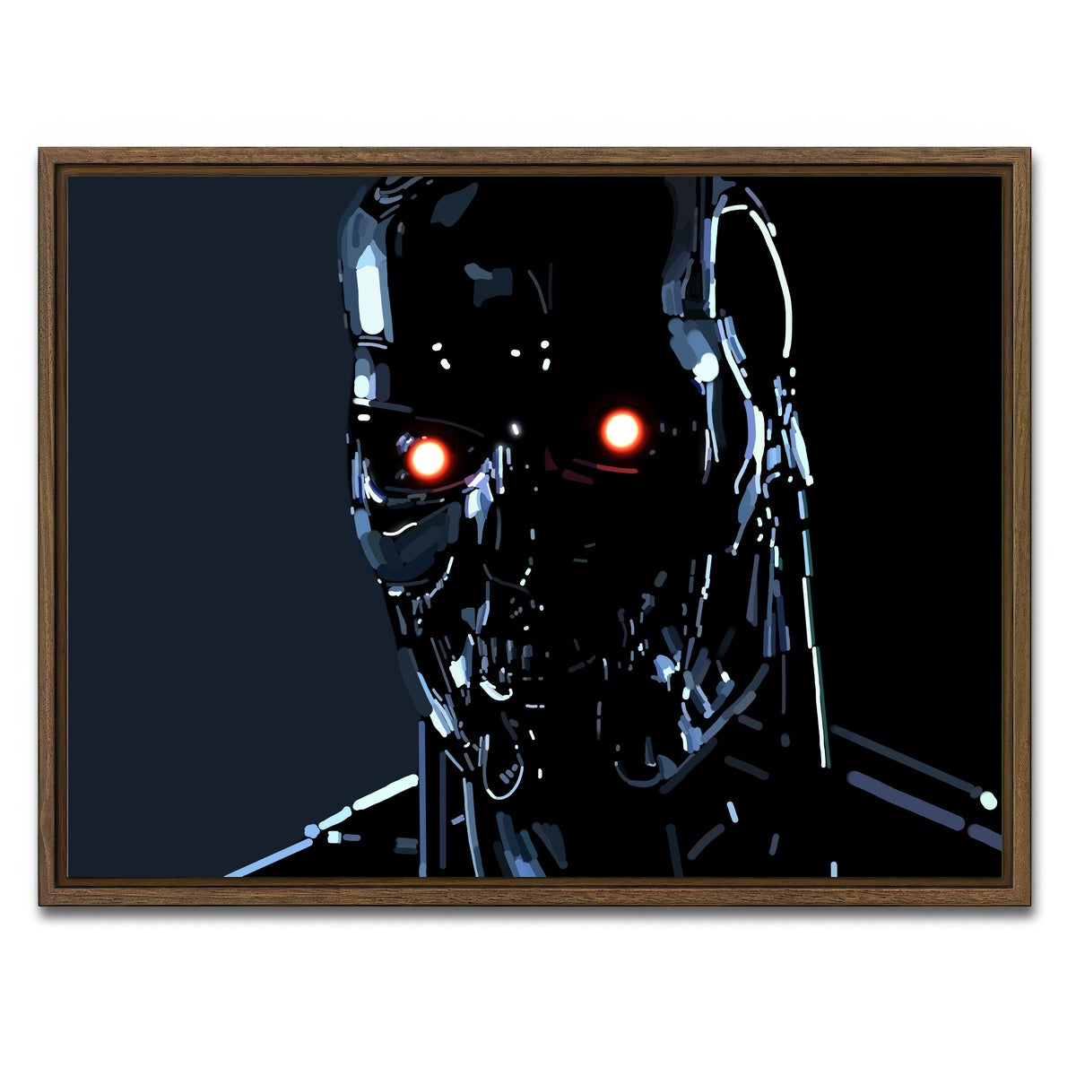 AUTO-MOCKUP WHITE | Skynet | 1 Piece | Walnut Framed Canvas | group=4x3