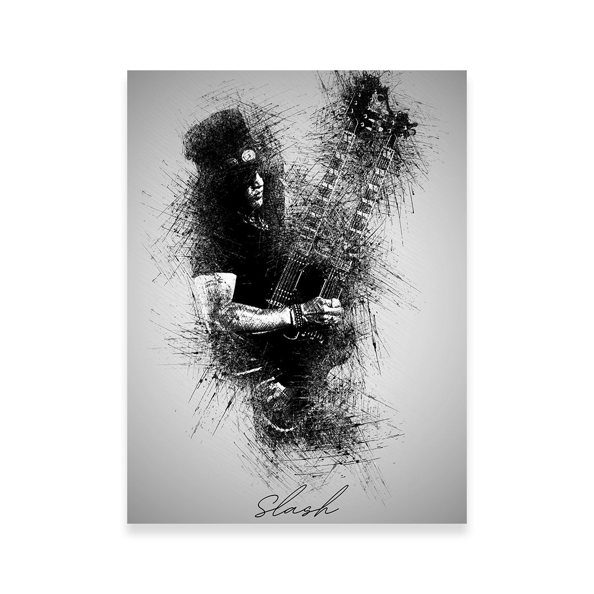 Slash Double Neck Wall Art