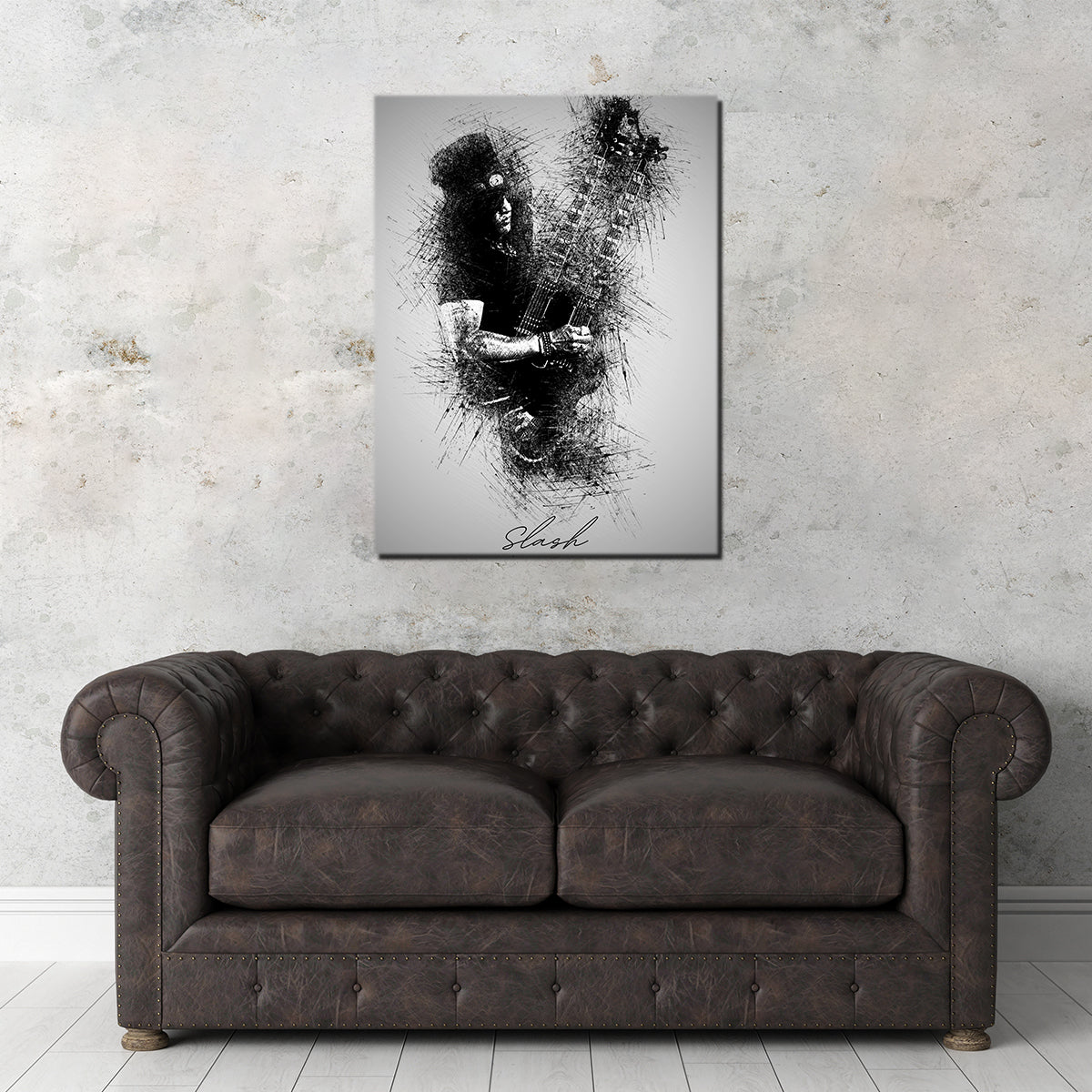 Slash Double Neck Wall Art