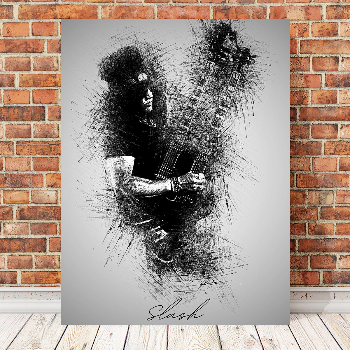 Slash Double Neck Wall Art
