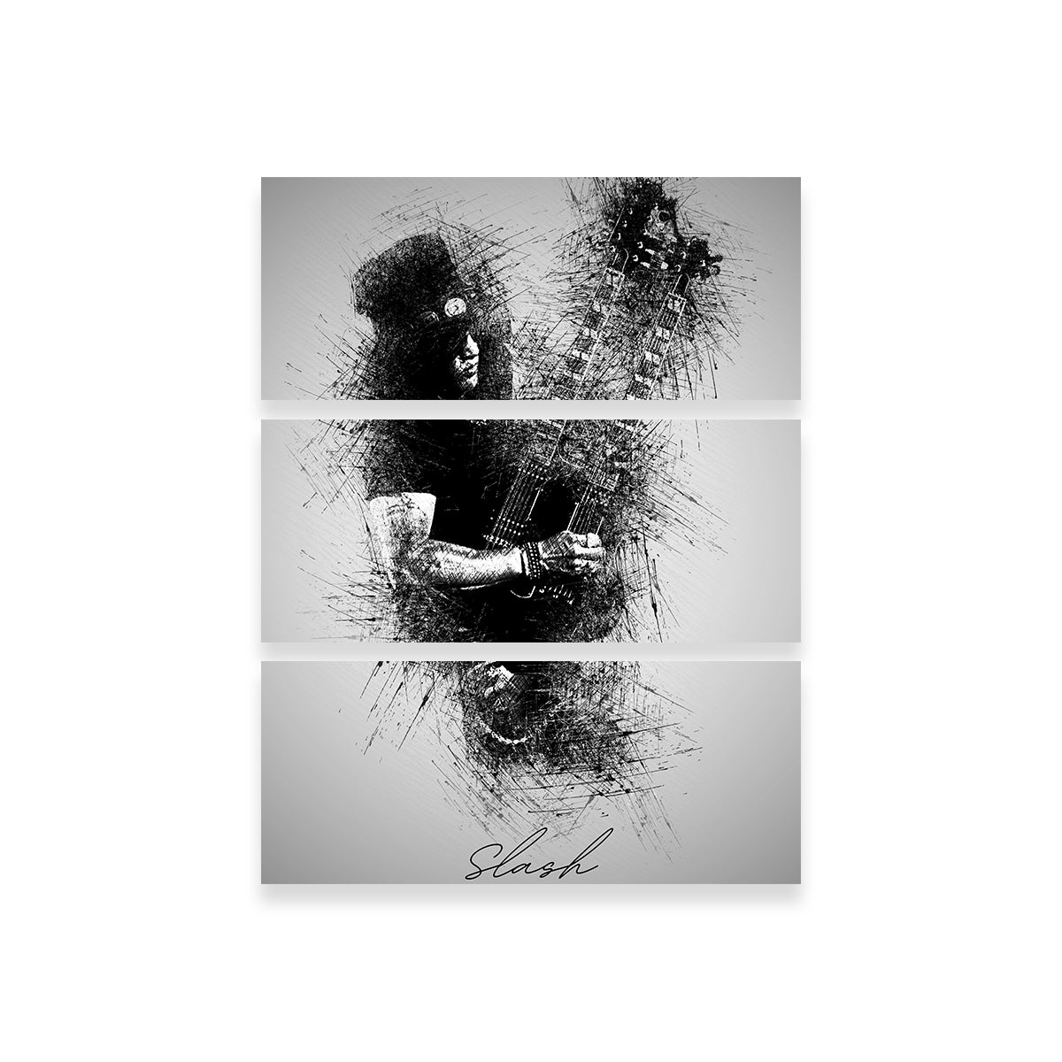 Slash Double Neck Wall Art