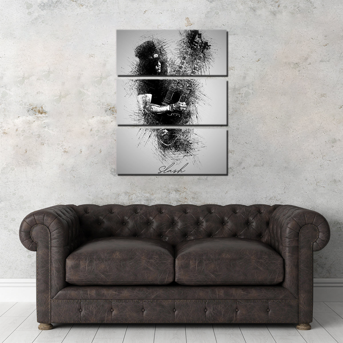 Slash Double Neck Wall Art