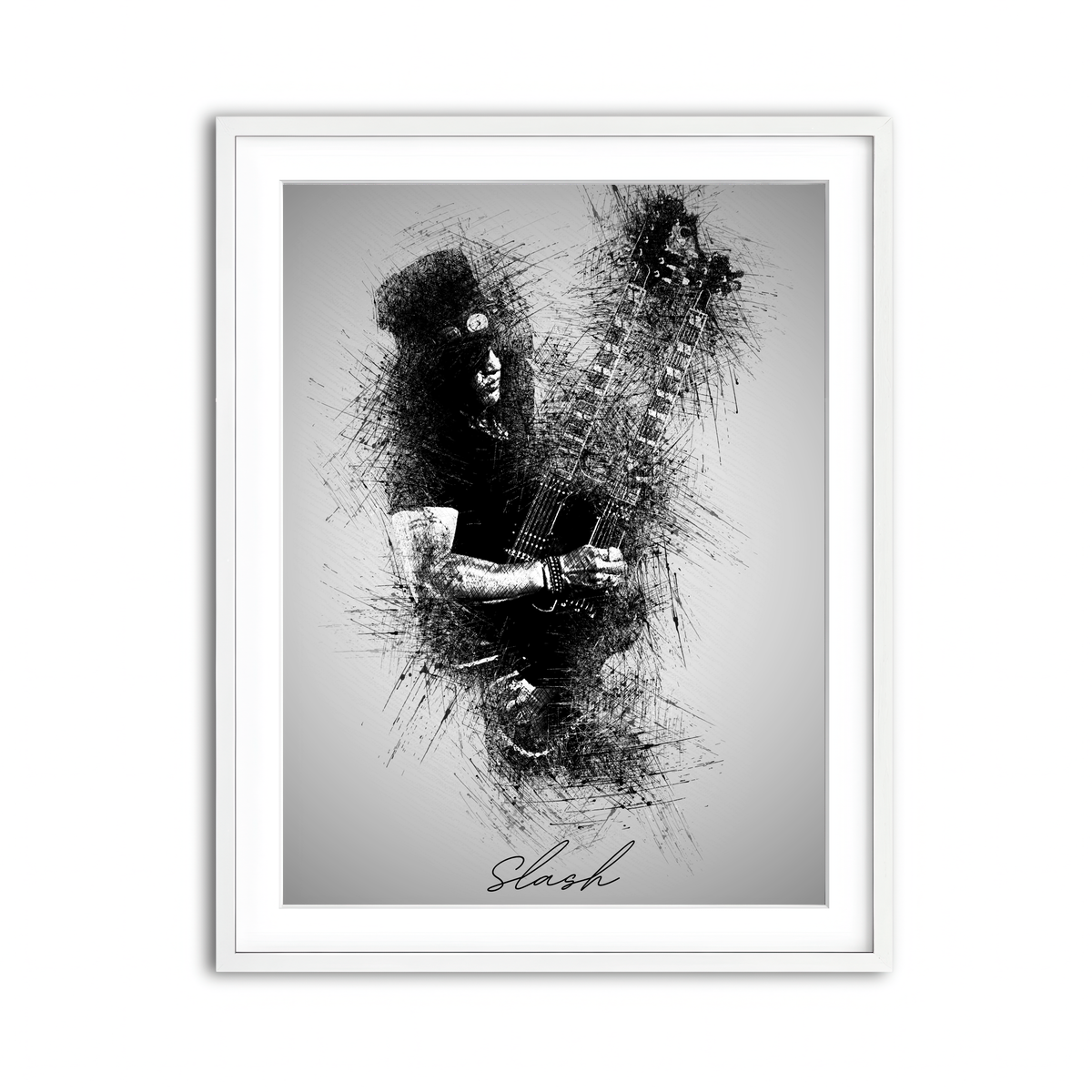 Framed Print 3x4 White