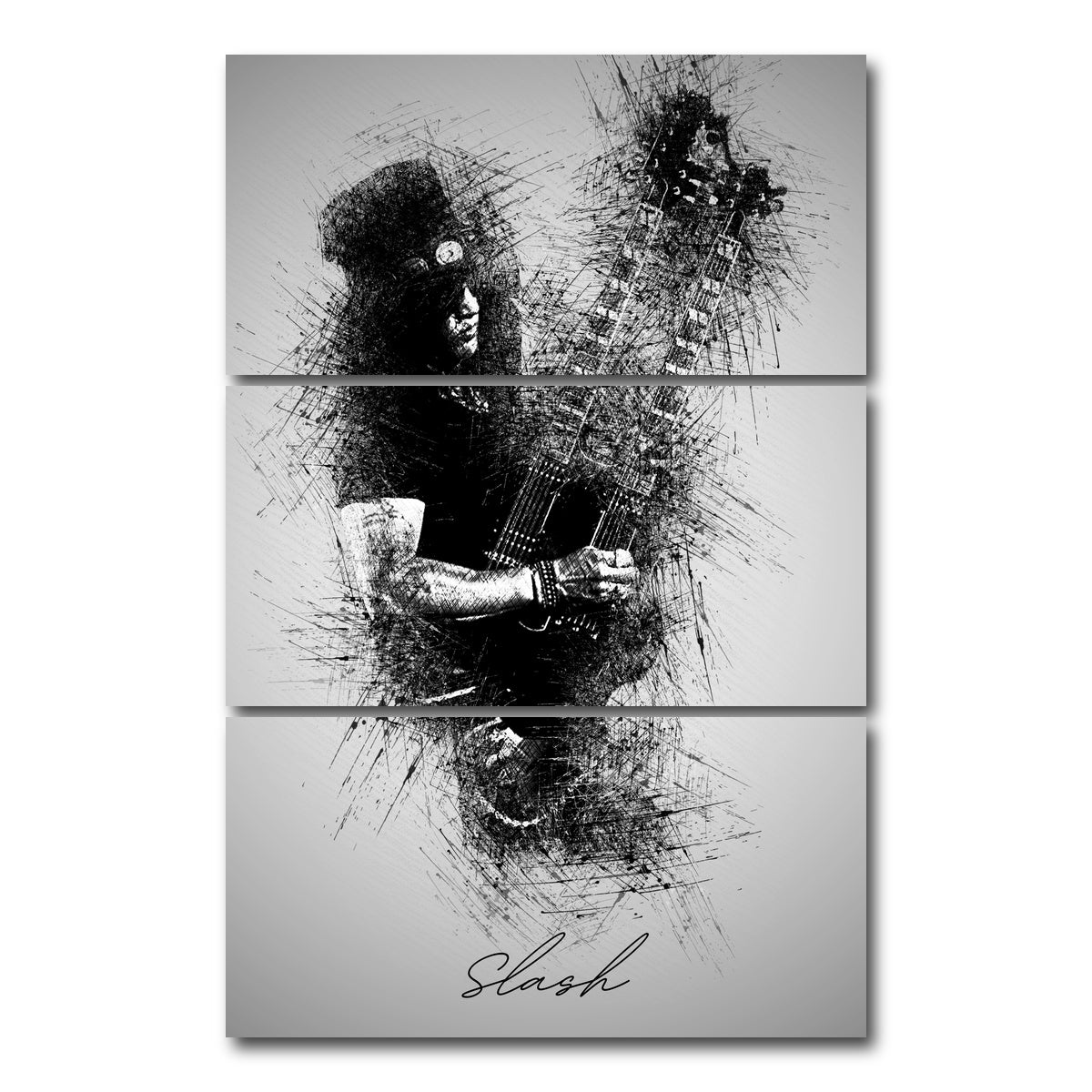 AUTO-MOCKUP WHITE | Slash Double Neck | 3 Piece | Gallery Wrap Canvas | group=12x24_stacked