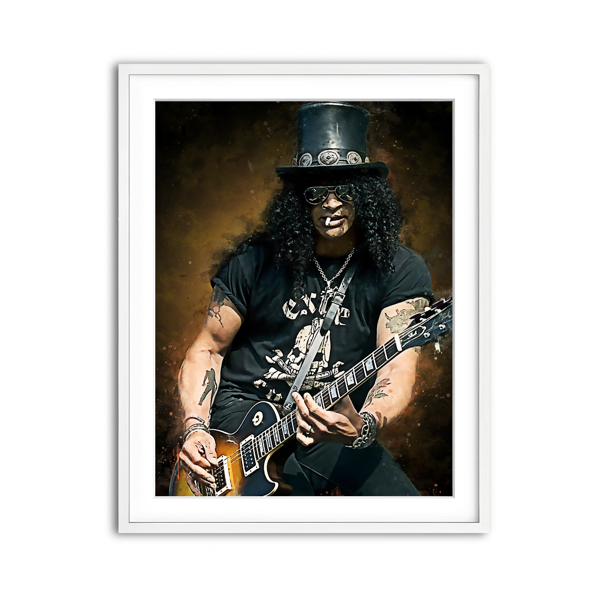 Framed Print 3x4 White