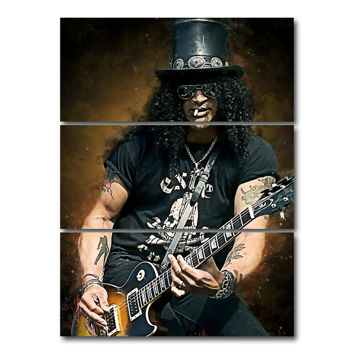 AUTO-MOCKUP WHITE | Slash Paint | 3 Piece | Gallery Wrap Canvas | group=8x18_stacked