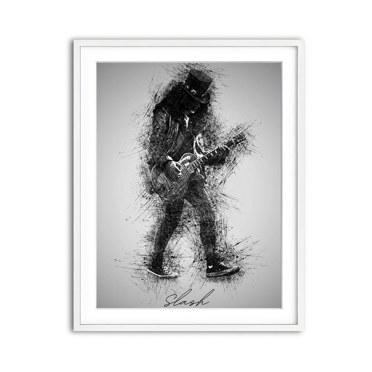 Framed Print 3x4 White