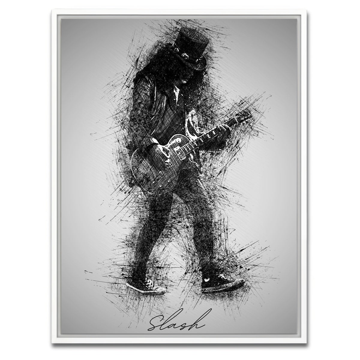 AUTO-MOCKUP WHITE | Slash Sketch | 1 Piece | White Framed Canvas | group=3x4